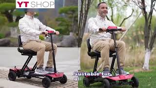 Luggie Elite Folding Mobility Scooter  Lightweight Portable Airline Approved [upl. by Parnas]