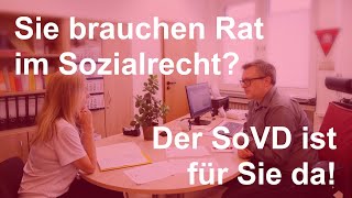 Beratungsbedarf in sozialrechtlichen Fragen Der Sozialverband SoVD NRW ist für Sie da [upl. by Nichy]