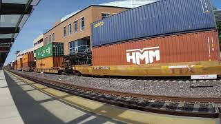 Union Pacific Intermodal TrainImpressive in Normal [upl. by Anaert]