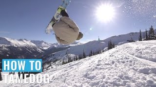 How To Tamedog On A Snowboard [upl. by Hakvir]