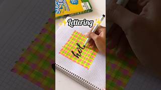 🌈Usa Tus PLUMONES Para Esto😍✨shorts foryou plumones lettering [upl. by Seema786]