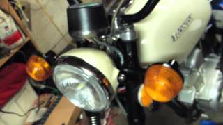 1972 Honda CL100 6v to 12v conversion All LEDs First fire Eric trek97 [upl. by Necila]