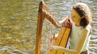 Celtic Harp Solo – A Trip to the Islands Keltische Harfe lever harp  Nadia Birkenstock [upl. by Ydrah]