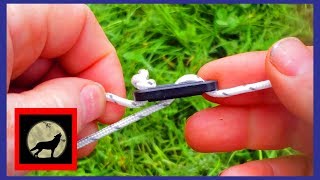 How to use Tent Guy Line Tensioners  How to set up a tent [upl. by Naquin]