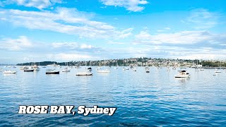 Walking around ROSE BAY  nsw sydney australia AUSTRALIA seaview MHK no talking no music [upl. by Goldshell]