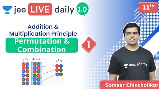 JEE 2022 Permutation amp Combination L1  Unacademy JEE  JEE Maths  Sameer Chincholikar [upl. by Suiradel456]