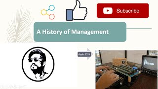 What is history of management  Pre classical management ideas [upl. by Etteluap]