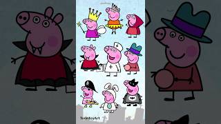 Peppa Pigs Halloween Costumes 🎃 Fun amp Frightening Outfits Revealed shorts peppapig [upl. by Aicilra]