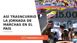 Así transcurrieron las marchas de la oposición por crisis de violencia y los escándalos del Gobierno [upl. by Kenward884]