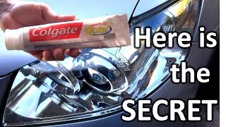 How to restore headlights with toothpaste [upl. by Fiske]