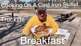 Cooking Breakfast On A Lodge Cast Iron Skillet [upl. by Johnstone794]