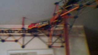 Elevated Lego Train on Knex Supports [upl. by Einafets134]