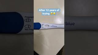 POSITIVE CLEARBLUE PREGNANCY TEST  AFTER INFERTILITY [upl. by Aivilo]