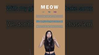 MEOVV  MEOW  Singing Duet Challenge 🎤  Sing with me shorts [upl. by Indnahc]