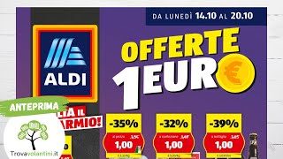 VOLANTINO ALDI dal 14 al 20 ottobre 2024 anteprima [upl. by Haile]