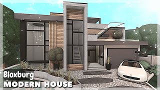 BLOXBURG Modern House Speedbuild  Roblox House Build [upl. by Ennaimaj]