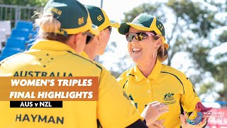 2023 World Bowls Championships  Womens Triples Final Highlights [upl. by Minda]