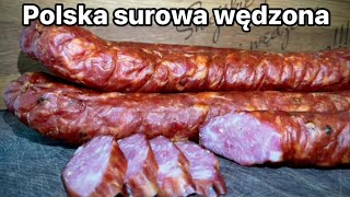 Kiełbasa POLSKA surowa wędzona🇵🇱💪 [upl. by Gorlin]