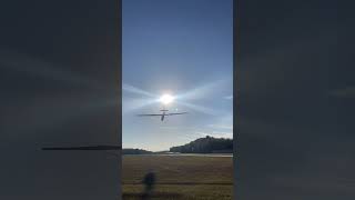 Glider landing aviationspotter aviationlovers airplane aircraft fyp [upl. by Atilam758]