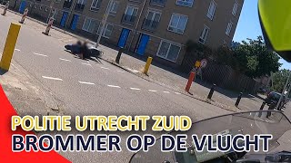 Politie Utrecht Zuid  Brommer op de vlucht  Rijden onder invloed [upl. by Nnahsal]