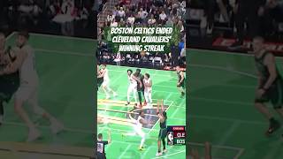 Celtics SNAP Cleveland Cavaliers RecordSetting Winning Streak bostonceltics clevelandcavaliers [upl. by Repsihw]