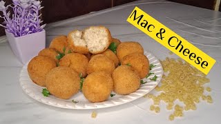 كرات المكرونه mac amp cheese اشهر وصفه مكرونه عالميه وسر الصوص الرهيييب [upl. by Yenffit]