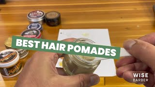 Best Hair Pomades  Wise Barbers Top Picks [upl. by Yllac]