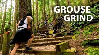 Grouse Mountain Hiking Vlog  International Student in Canada 🇨🇦  UCW MBA  canada vlog hiking [upl. by Norvan]