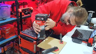 Perspex Cutting  Milwaukee M18 Laminate Trimmer Router [upl. by Bergess292]