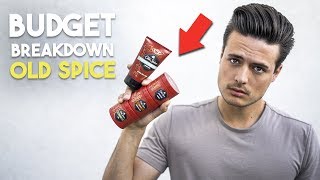 Are Old Spice Hair Products Any Good  Mens Hair Budget Breakdown [upl. by Acisse]