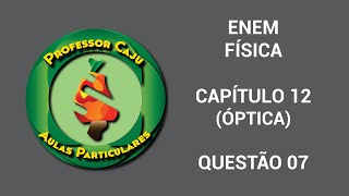 ENEM  FÍSICA  CAPÍTULO 12 ÓPTICA  QUESTÃO 07 [upl. by Lonne]