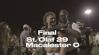 St Olaf Week Three vs Macalester [upl. by Mohammad]