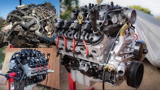 BUILDING A 250 JUNKYARD CHEVY LS IN 12 MINUTES  500HP ENGINE REBUILD TIMELAPSE [upl. by Anyrak]