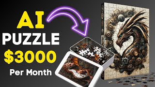 Create Jigsaw Puzzle With AI  Make Passive Income by Selling AI Puzzle [upl. by Aihset174]