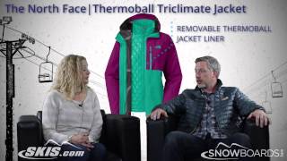 2015 The North Face Thermoball Triclimate Womens Jacket Overview by SkisDOTcom and SnowboardsDOTcom [upl. by Roland]