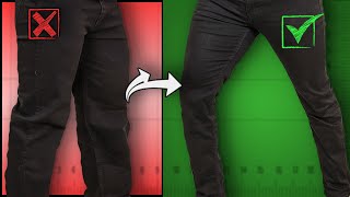 Tailor All Your BAGGY Jeans With This EASY TUTORIAL TRY IT [upl. by Eelinnej375]