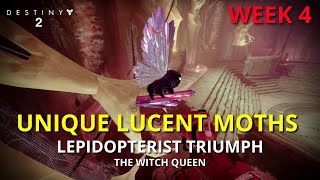 All Unique Lucent Moths WEEK 4 Lepidopterist Triumph  Destiny 2 PS5 [upl. by Sayette]