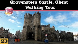 GRAVENSTEEN CASTLE GHENT  Ghents Barbaric Torture Castle and a Beer Tax Siege  Walking Tour [upl. by Jarietta]