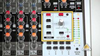 Control Room Outputs How to Connect BEHRINGER XENYX Mixer with TRUTH Monitors [upl. by Vladamar]