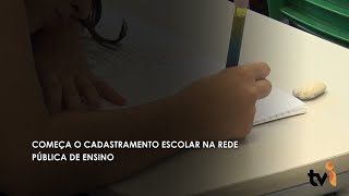 Começa o cadastramento escolar na rede pública de ensino [upl. by Aivatahs201]