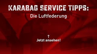 Luftfederung für Transporter und Wohnmobile  Karabag Service Tipps 2 [upl. by Clorinde]