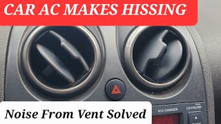 car ac makes a hissing noise then go silent cause [upl. by Orthman]