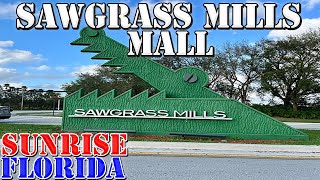 Sawgrass Mills Mall  Miami Area  Sunrise  Florida  4K Walking Tour [upl. by Erodoeht]