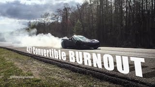 C6 427 Convertible Corvette Burnout [upl. by Raab]