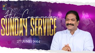 Holy Communion Sunday Service  Bishop Dr V Rangaraju  2nd June 2024  NJC Bangalore  NJHM [upl. by Ettegdirb]