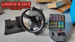 Unboxing Heavy Equipment Bundle Logitech Special for Farming Simulator 2022 [upl. by Inamik]