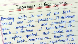 Essay on importance of reading books in english  Reading is good habit essay [upl. by Yaluz]