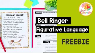 Free Figurative Language Bell Ringers [upl. by Ines730]