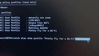 🔓Find Stored Wifi Passwords With CMD Windows 1011 💻🔍 [upl. by Lole22]