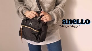 anello shoulder bag review  anellodirect [upl. by Imalda958]